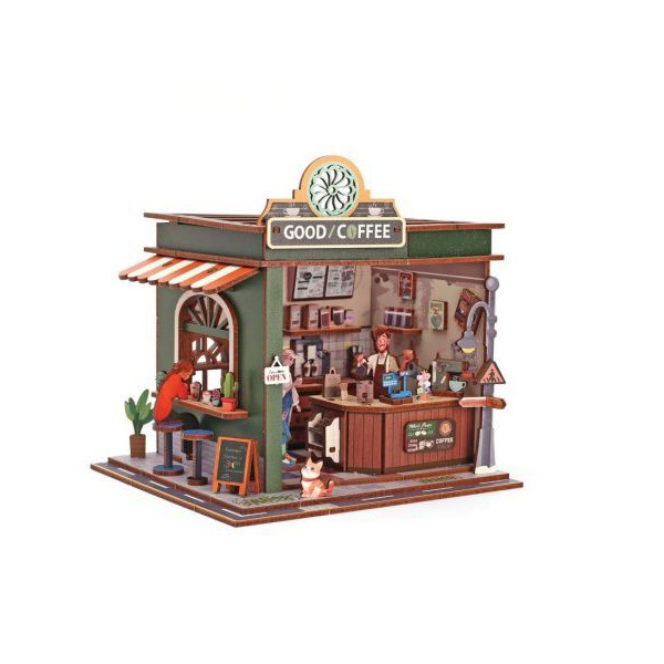 Maquette en bois - Mon petit coffee shop