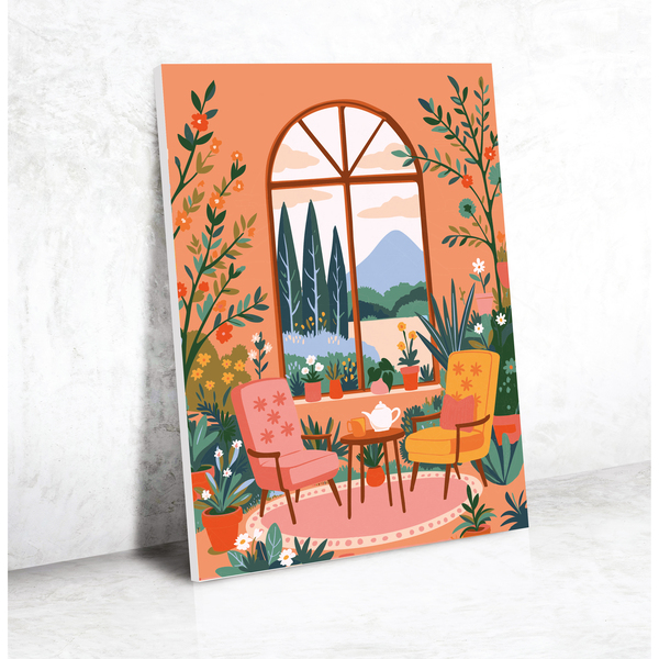 Peinture au numéro - Jardin d hiver