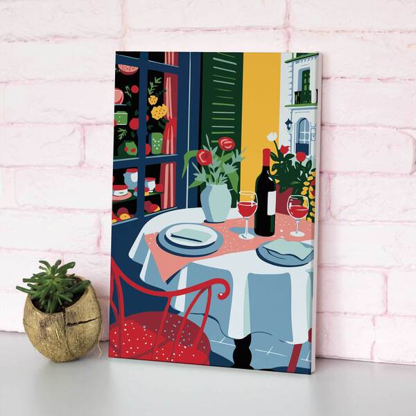 Peinture au numéro - Déjeuner