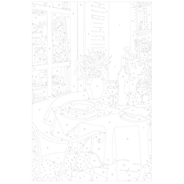 Peinture au numéro - Déjeuner