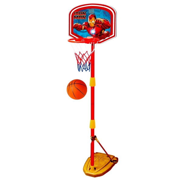 Panier de basket sur pieds avec lumières et sons Iron Man