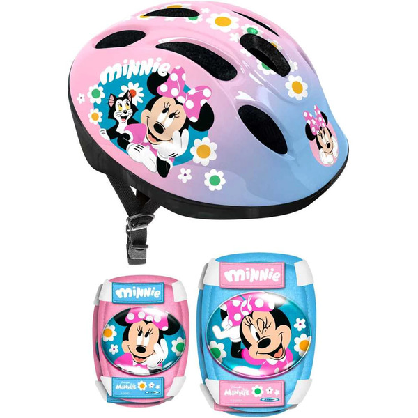 Set de protection Disney Minnie - Casque, coudières et genouillères