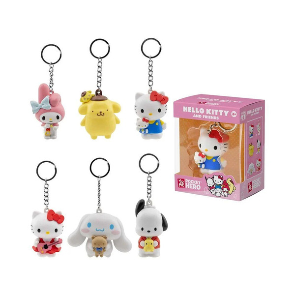 Porte-clé Hello Kitty and friends 6cm (modèle aléatoire)