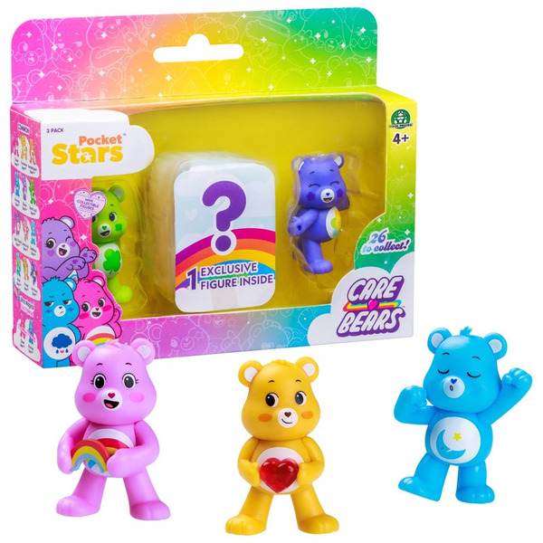 Pack 3 mini figurines Bisounours 5cm (dont  1 surprise)