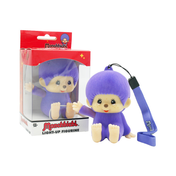 Figurine lumineuse Monchichi bleu