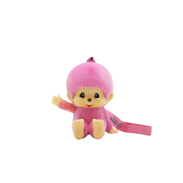 Figurine lumineuse Monchichi rose