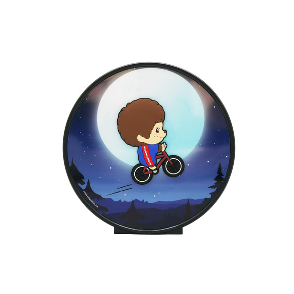 Décoration lumineuse Monchichi à vélo