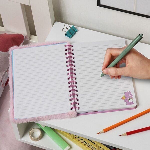 Carnet fluffy à spirales Bisounours