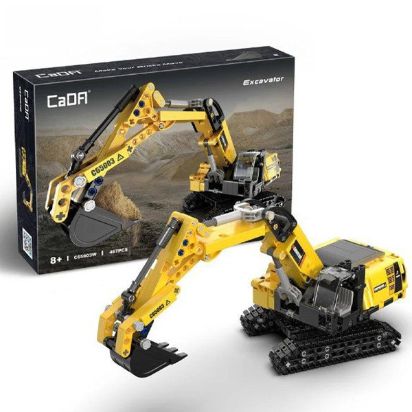 Set de construction CaDA - Pelleteuse (467 pièces)