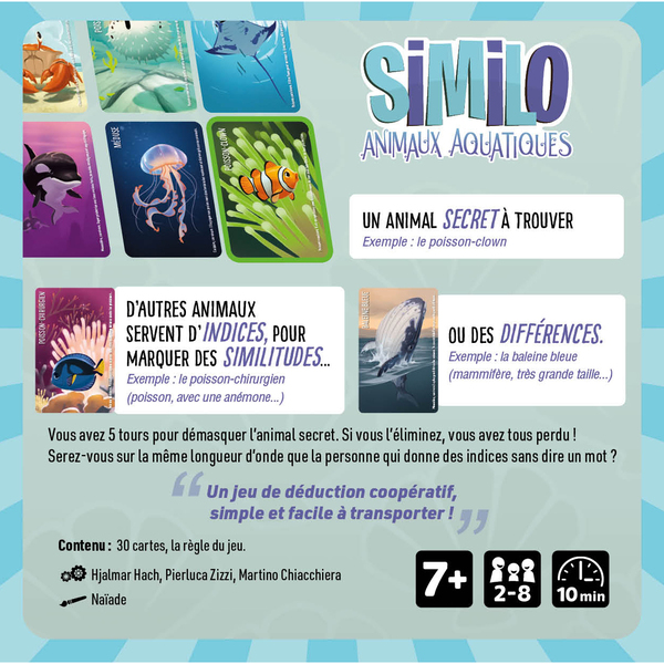 Similo : Animaux Aquatiques - Jeu de communication