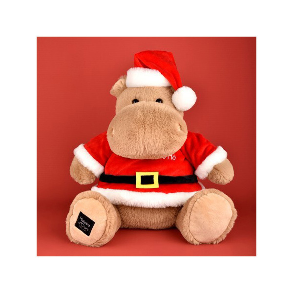 Peluche hippo Kris Hug Noël 38cm