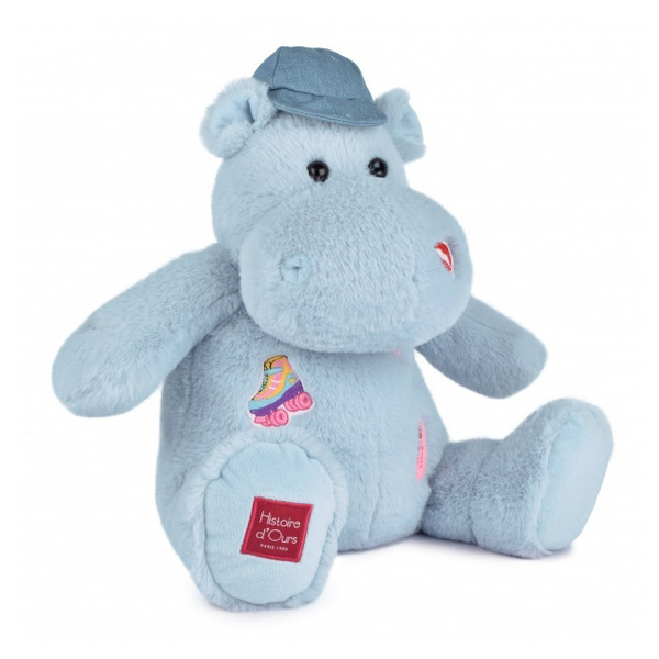 Peluche hippo Cali Dreamin  Bleu 38cm