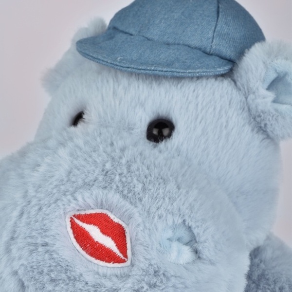 Peluche hippo Cali Dreamin  Bleu 38cm