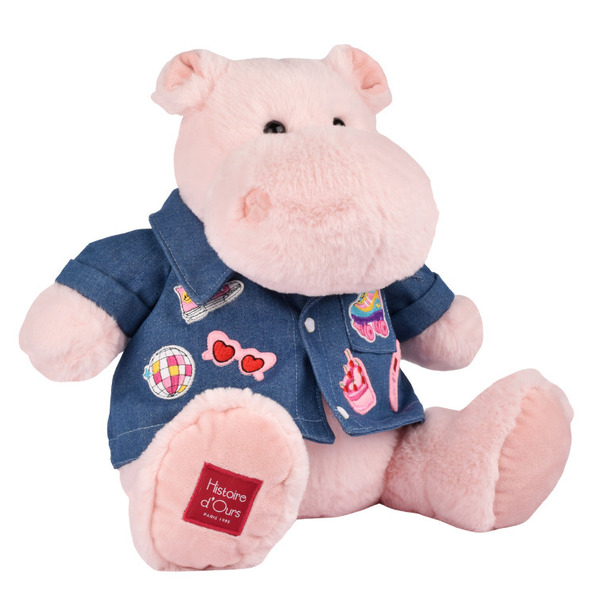 Peluche hippo Pink Mallow38cm