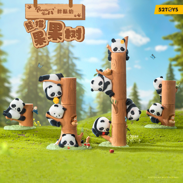 Mini figurine mystère Panda Roll - Fruit tree climbing