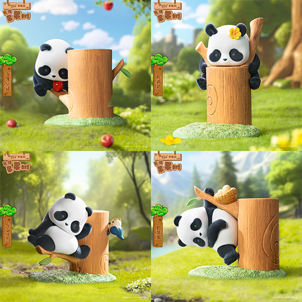 Mini figurine mystère Panda Roll - Fruit tree climbing