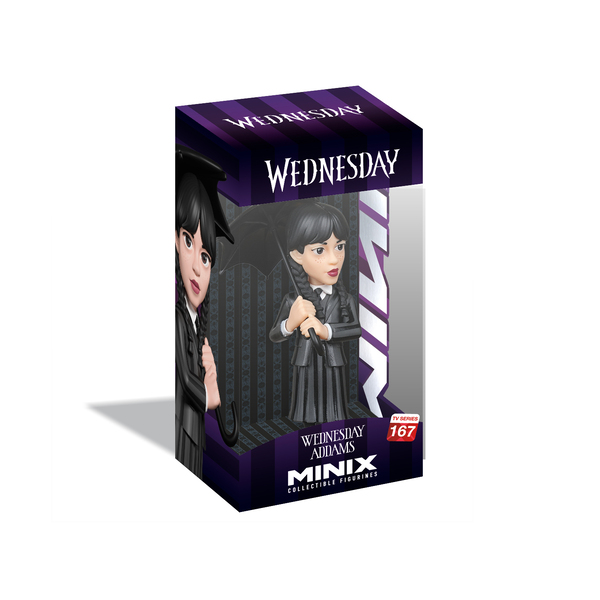 Figurine Minix Mercredi Addams et parapluie 12cm #167
