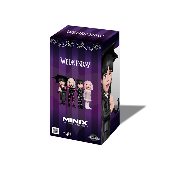 Figurine Minix Mercredi Addams et parapluie 12cm #167