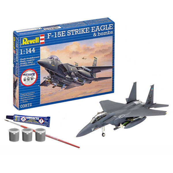 Maquette F-15E Strike Eagle et bombes