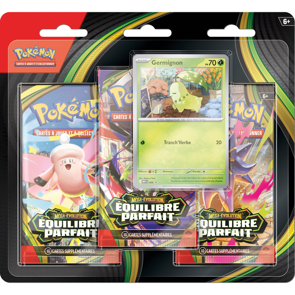 Pack de 3 Boosters Pokémon ME03 Equilibre Parfait