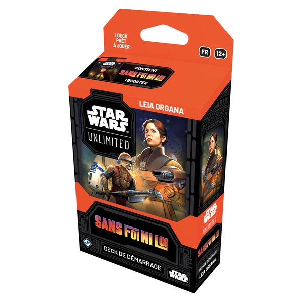 Cartes Star Wars Unlimited - Deck de démarrage - Sans Foi Ni Loi Leia Organa