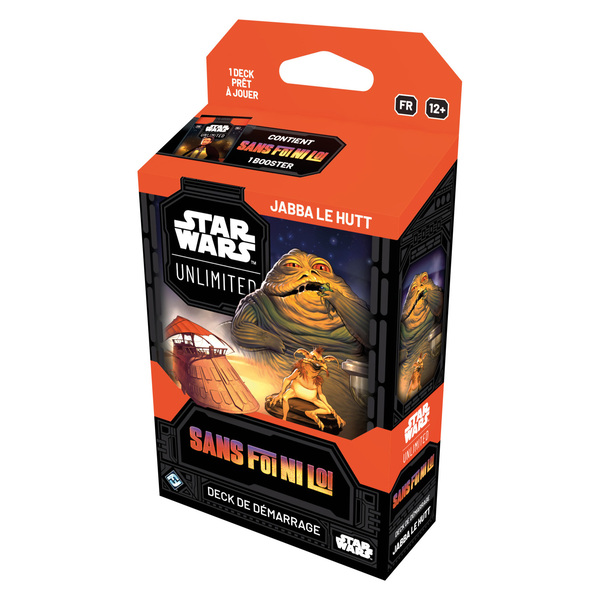 Cartes Star Wars Unlimited - Deck de démarrage - Sans Foi Ni Loi Jabba Le Hutt