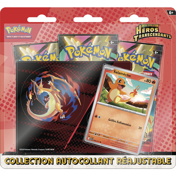 Cartes Pokémon Collection Autocollant Réajustable - Héros Transcendants ME2.5