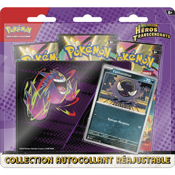 Cartes Pokémon Collection Autocollant Réajustable - Héros Transcendants ME2.5