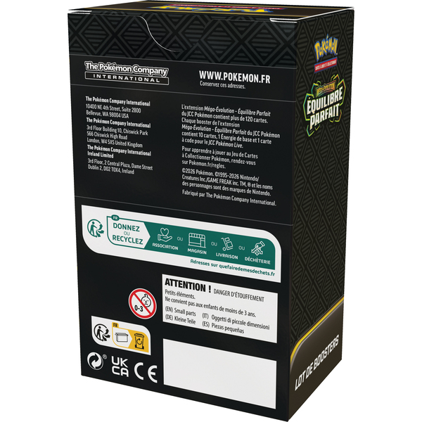 Bundle 6 Booster Pokémon ME03 Equilibre Parfait