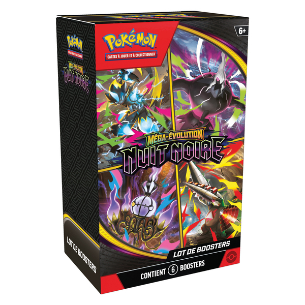 Pack 6 boosters Pokemon ME05 Nuit noire