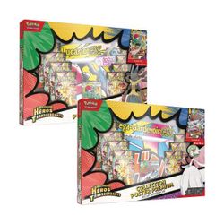 Coffret Pokémon - Collection poster Premium Héros Transcendants - Méga-Lucario-ex ou Méga-Gardevoir