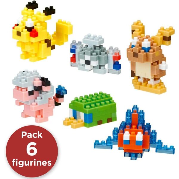 Nanoblock Pack de 6 figurines de Type Normal Électrique