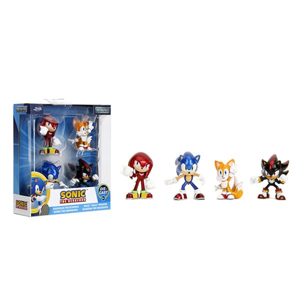 Coffret 4 figurines métal Sonic 6 cm - Jada