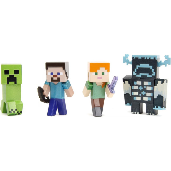 Coffret de 4 figurines métal Minecraft