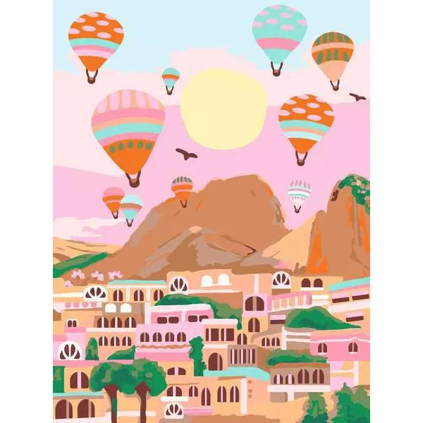 Peinture par numéros Cappadocia - CreArt Toiles 30 x 40 cm