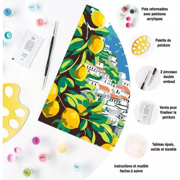 Peinture par numéros Amalfi Coast - CreArt 30 x 40 cm