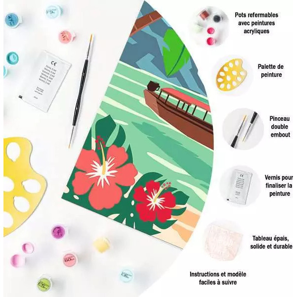 Peinture par numéros Phuket - CreArt 30 x 40 cm