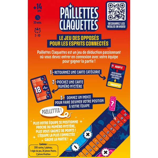 Paillettes claquettes - Jeu de déduction