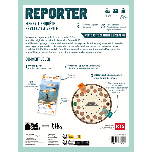 Reporter - Jeu d investigation