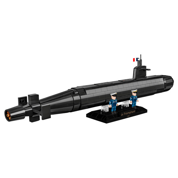 Maquette Sous-marin SNLE (sous-marin lanceur d’engins) 4-en-1 (643 pièces)