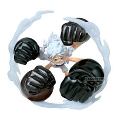 Figurine WCF One Piece - Luffy en Gear 5 Gum-Gum Dawn Gatling