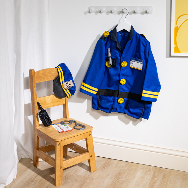 Pack costume + accessoires Policier