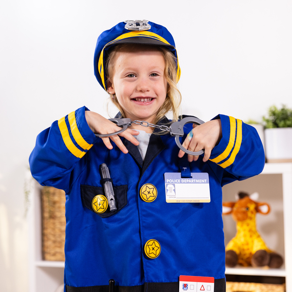 Pack costume + accessoires Policier