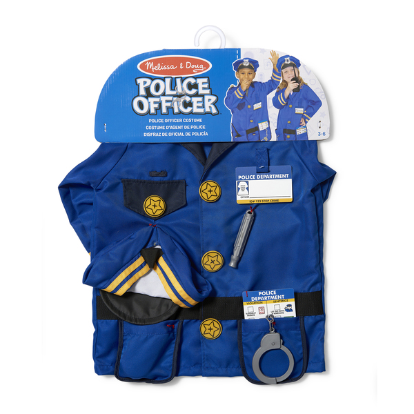Pack costume + accessoires Policier