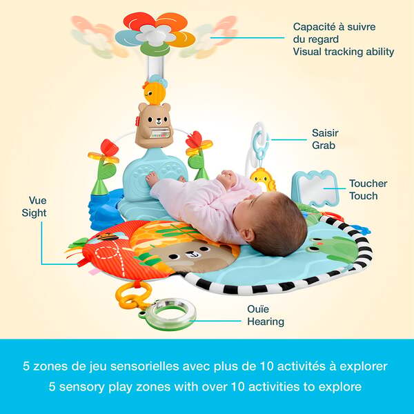 Tapis d’activités 3-en-1 Jeu avec les pieds