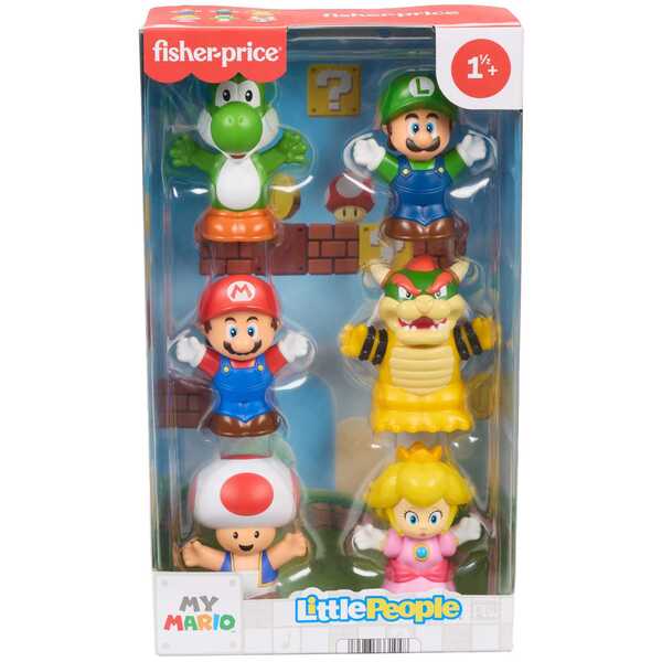 Little People Coffret 6 figurines Mario