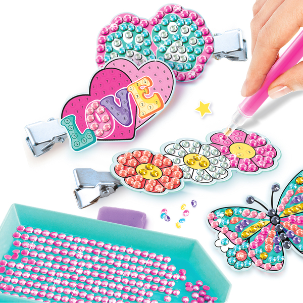 Barrettes Diamant Art – Coffret 8 créations