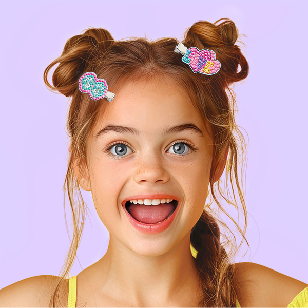 Barrettes Diamant Art – Coffret 8 créations