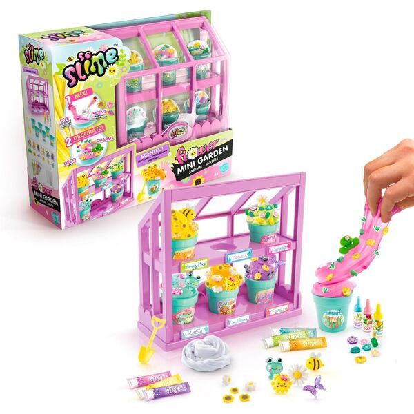 Coffret slime Jardin fleuri 6 pots