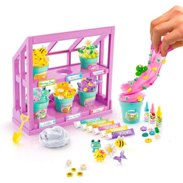 Coffret slime Jardin fleuri 6 pots
